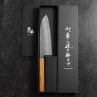 Santoku SLD Nashiji Washi Eichenholz Griff 165mm-[Musashi]-[Japan-Küchenmesser]