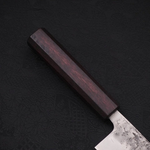 Santoku SLD Nashiji Washi Lila Urushi Griff 165mm-[Musashi]-[Japan-Küchenmesser]