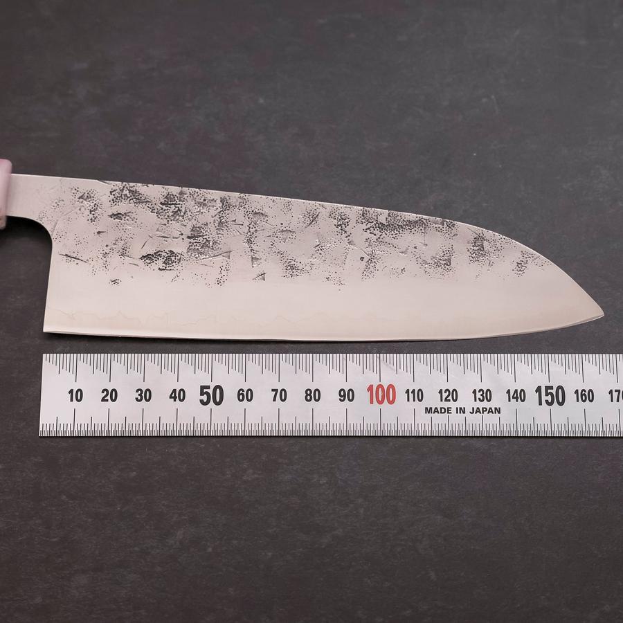 Santoku SLD Nashiji Washi Ozeanplastik Sakura Rose Gold Griff 165mm-[Musashi]-[Japan-Küchenmesser]