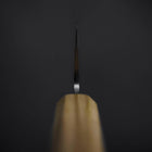 Santoku SLD Nickel Tsuchime Kolorierter Damast Olivenholz Griff 170mm Limited Edition-[Musashi]-[Japan-Küchenmesser]