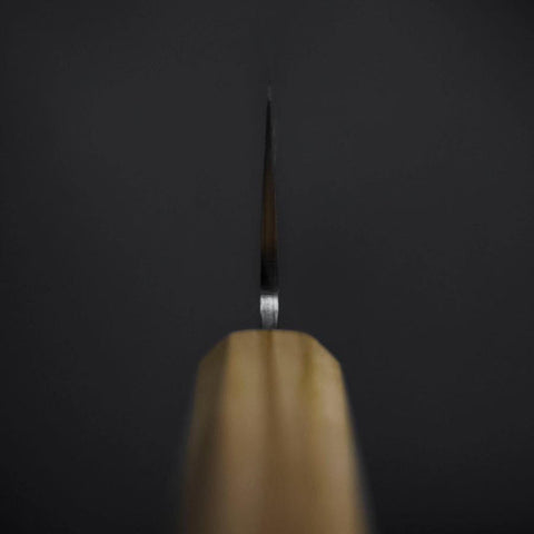 Santoku SLD Nickel Tsuchime Kolorierter Damast Olivenholz Griff 170mm Limited Edition-[Musashi]-[Japan-Küchenmesser]
