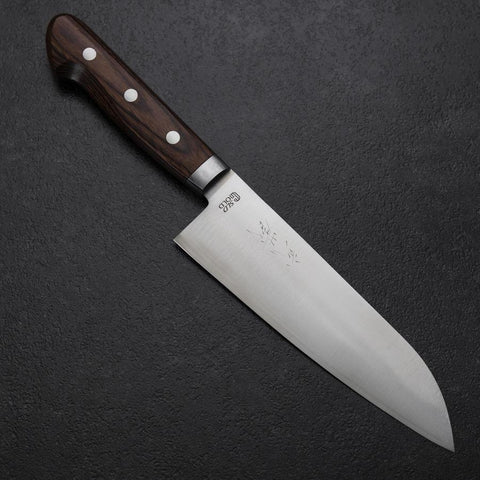 Santoku SLD Poliert Westlicher Mahagoni Griff 165mm-[Musashi]-[Japan-Küchenmesser]