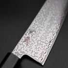Santoku SLD Schwarzer Damast Ebenholz Griff 170mm-[Musashi]-[Japan-Küchenmesser]