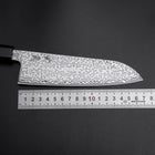 Santoku SLD Schwarzer Damast Ebenholz Griff 170mm-[Musashi]-[Japan-Küchenmesser]