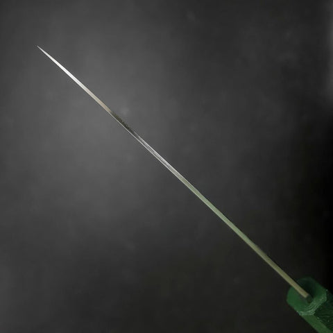 Santoku SLD Wave Nickel Damascus Green Urushi Handle 165mm (6.5”)-[Musashi]-[Japan-Küchenmesser]