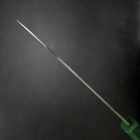 Santoku SLD Wellen-Nickel-Damast Grüner Urushi-Griff 165mm-[Musashi]-[Japan-Küchenmesser]