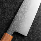 Santoku SPG-Strix Damast Rosenholz Griff 165mm-[Musashi]-[Japan-Küchenmesser]