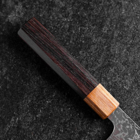 Santoku SPG-Strix Damast Rosenholz Griff 165mm-[Musashi]-[Japan-Küchenmesser]