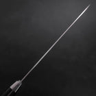 Santoku Schweden-Stahl Poliert Schwarzer Westlicher Griff 180mm-[Musashi]-[Japan-Küchenmesser]