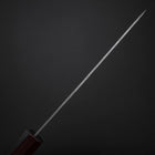 Santoku Schweden-Stahl Nashiji Washi Damast Lila Urushi Griff 165mm-[Musashi]-[Japan-Küchenmesser]