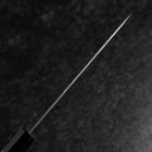 Santoku Schwedenstahl Nashiji Washi Damast Walnussholz Griff 165mm-[Musashi]-[Japan-Küchenmesser]
