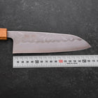 Santoku Schwedenstahl Nashiji Washi Eichenholz Griff 165mm-[Musashi]-[Japan-Küchenmesser]