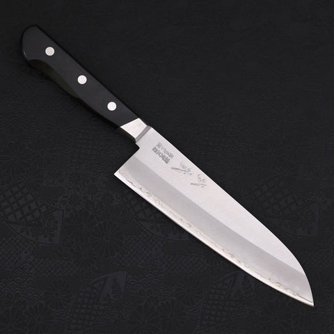 Santoku Schwedenstahl Poliert Westlicher Griff 170mm-[Musashi]-[Japan-Küchenmesser]