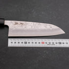 Santoku Silver Steel #3 Nashiji Büffelhorn und Magnolienholz Griff 165mm-[Musashi]-[Japan-Küchenmesser]
