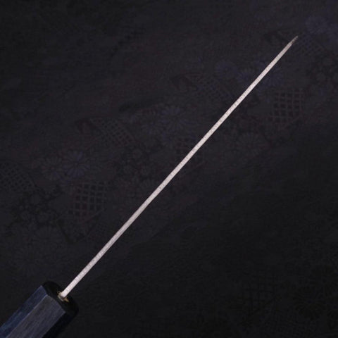 Santoku Silver Steel #3, Nashiji Dunkelblauer Griff, 165mm-[Musashi]-[Japan-Küchenmesser]