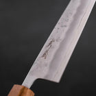 Santoku Silver Steel #3 Nashiji Eichenholz Griff 165mm-[Musashi]-[Japan-Küchenmesser]