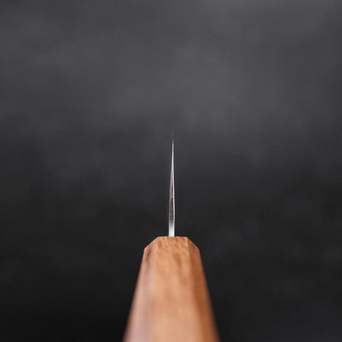 Santoku Silver Steel #3 Nashiji Eichenholz Griff 165mm-[Musashi]-[Japan-Küchenmesser]