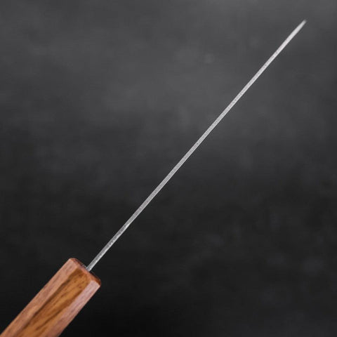 Santoku Silver Steel #3 Nashiji Eichenholz Griff 165mm-[Musashi]-[Japan-Küchenmesser]