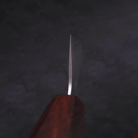 Santoku Silver Steel #3 Nashiji Lila Urushi Griff 165mm-[Musashi]-[Japan-Küchenmesser]