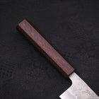 Santoku Silver Steel #3 Nashiji Lila Urushi Griff 165mm-[Musashi]-[Japan-Küchenmesser]