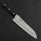 Santoku Silver Steel #3 Nashiji Lila Westlicher Griff 180mm (Tsuba-Nashi)-[Musashi]-[Japan-Küchenmesser]