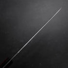 Santoku Silver Steel #3 Nashiji Roter Westlicher Griff 165mm-[Musashi]-[Japan-Küchenmesser]