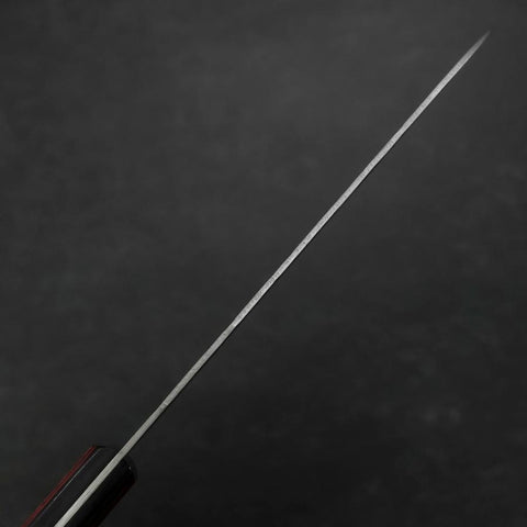 Santoku Silver Steel #3 Nashiji Roter Westlicher Griff 180mm-[Musashi]-[Japan-Küchenmesser]