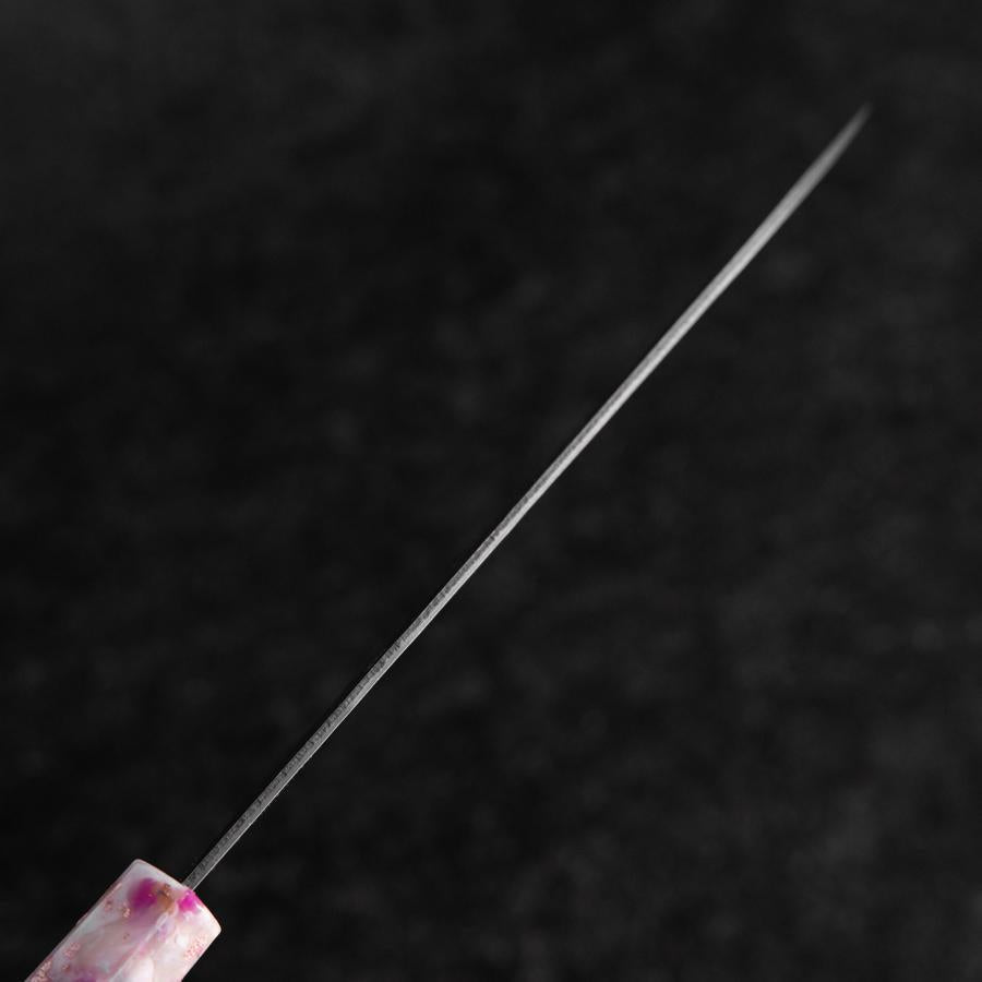 Santoku Silver Steel #3 Nashiji Sakura Ozeanplastik Griff 165mm-[Musashi]-[Japan-Küchenmesser]