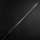 Santoku Silver Steel #3 Nashiji Schwarzer Westlicher Griff 165mm-[Musashi]-[Japan-Küchenmesser]