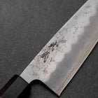 Santoku Silver Steel #3 Nashiji Walnussholz Griff 165mm-[Musashi]-[Japan-Küchenmesser]