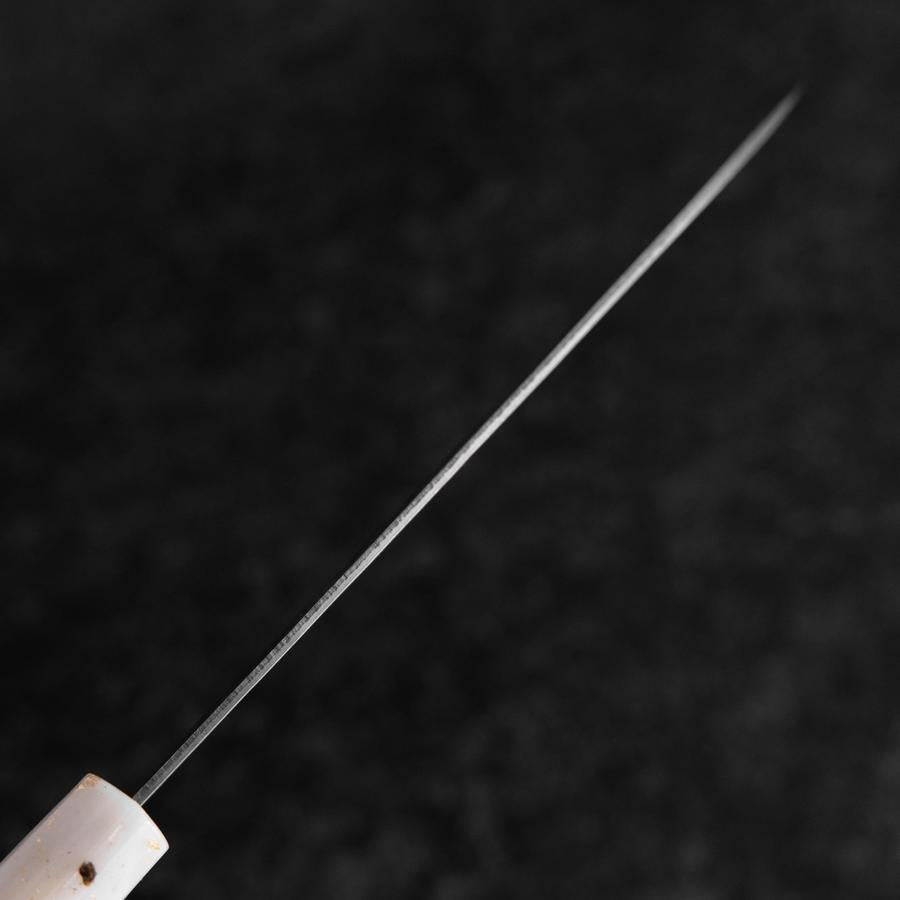 Santoku Silver Steel #3 Nashiji Weiß-Schwarzer Ozeanplastik Griff mit Blattgold 165mm-[Musashi]-[Japan-Küchenmesser]