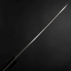 Santoku Silver Steel #3 Nashiji Western Black Handle 180mm (7”)-[Musashi]-[Japan-Küchenmesser]