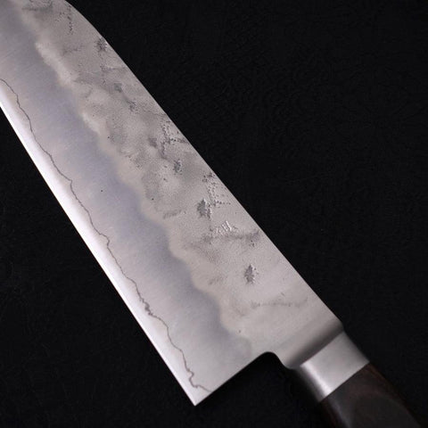 Santoku Silver Steel #3 Nashiji Western Handle 180mm (7”)-[Musashi]-[Japanese-Kitchen-Knives]