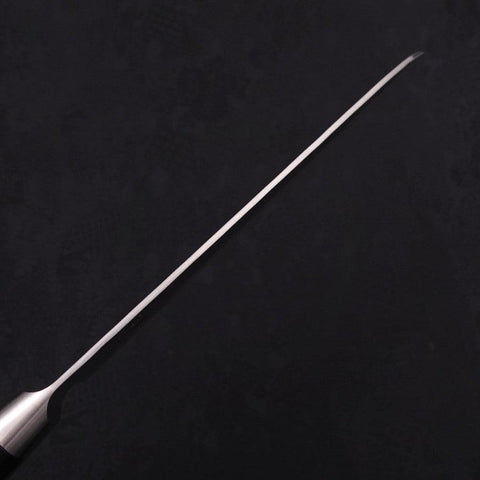 Santoku Silver Steel #3 Nashiji Westlicher Griff In Schwarz 180mm-[Musashi]-[Japan-Küchenmesser]