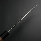 Santoku Silver Steel #3 Nawame Damast Büffelhorn und Walnussholz Griff 165mm-[Musashi]-[Japan-Küchenmesser]