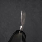 Santoku Silver Steel #3 Nickel Damascus Buffalo Ebony Handle 165mm-[Musashi]-[Japan-Küchenmesser]