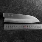 Santoku Silver Steel #3 Poliert Büffelhorn und Bubinga Griff 170mm-[Musashi]-[Japan-Küchenmesser]