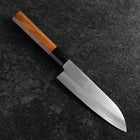 Santoku Silver Steel #3 Poliert Büffelhorn und Bubinga Griff 170mm-[Musashi]-[Japan-Küchenmesser]
