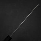 Santoku Silver Steel #3 Poliert Büffelhorn und Ebenholz Griff 165mm-[Musashi]-[Japan-Küchenmesser]