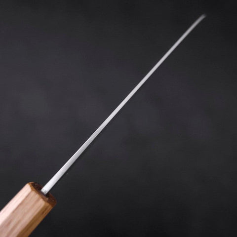 Santoku Silver Steel #3, Poliert Büffelhorn und Magnolie Griff, 165mm-[Musashi]-[Japan-Küchenmesser]