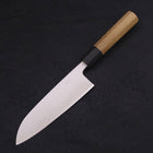 Santoku Silver Steel #3 Poliert Büffelhorn und Magnolienholz Griff 165mm-[Musashi]-[Japan-Küchenmesser]