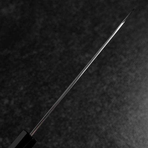 Santoku Silver Steel #3 Poliert Büffelhorn und Walnussholz Griff 170mm-[Musashi]-[Japan-Küchenmesser]