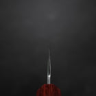 Santoku Silver Steel #3 Poliert Walnussholz Griff 165mm-[Musashi]-[Japan-Küchenmesser]