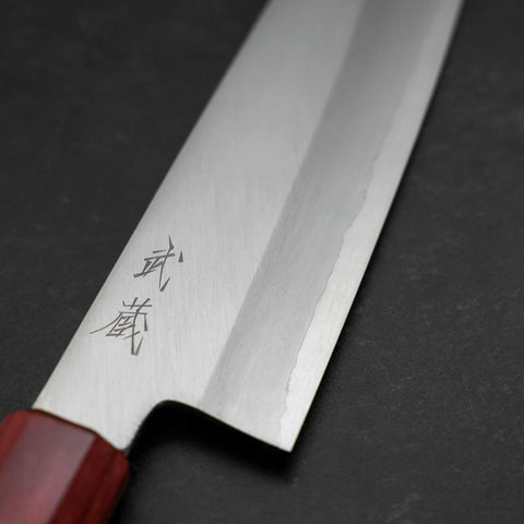 Santoku Silver Steel #3 Polished Walnut Handle 165mm (6.5”)-[Musashi]-[Japan-Küchenmesser]