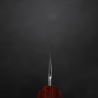Santoku Silver Steel #3 Polished Walnut Handle 165mm (6.5”)-[Musashi]-[Japan-Küchenmesser]