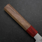 Santoku Silver Steel #3 Polished Walnut Handle 165mm (6.5”)-[Musashi]-[Japan-Küchenmesser]