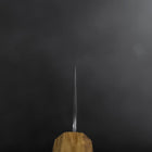 Santoku Silver Steel #3 Tsuchime Damast Eichenholz Griff 165mm-[Musashi]-[Japan-Küchenmesser]