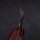 Santoku Stainless Clad Blue Super Kurouchi Tsuchime Zelkova Handle 170mm (6.7”)-[Musashi]-[Japan-Küchenmesser]