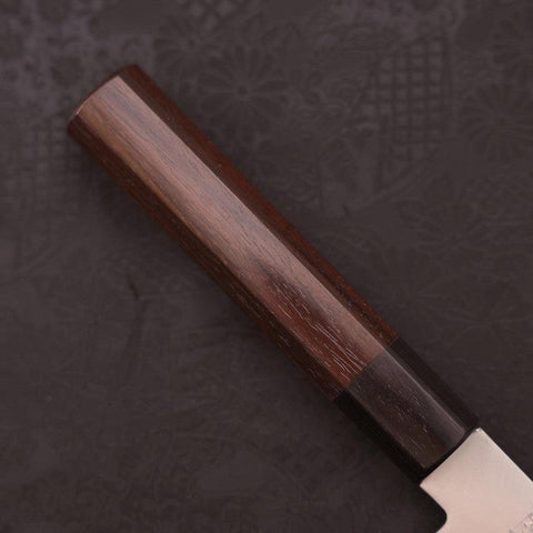 Santoku Stainless Clad Blue Super Polished Rosewood Handle 165mm (6.5”)-[Musashi]-[Japan-Küchenmesser]