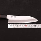 Santoku Stainless Clad Blue Super Polished Rosewood Handle 165mm (6.5”)-[Musashi]-[Japan-Küchenmesser]